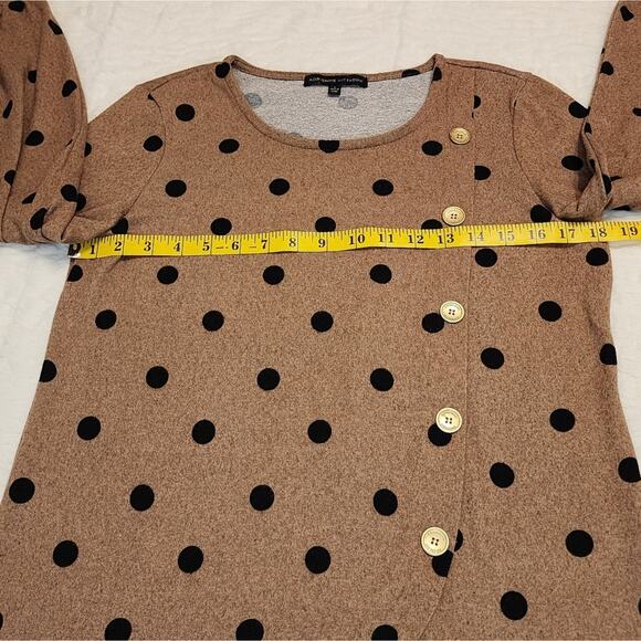 Adrienne Vittadini Polka Dot Sweater, Size Small - Picture 8 of 11